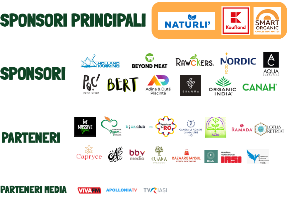 sponsori si parteneri plant based fest